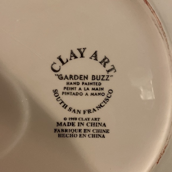 THIS absolutely beautiful spring-serving trey, needs a new home, by clay art. - Picture 5 of 8